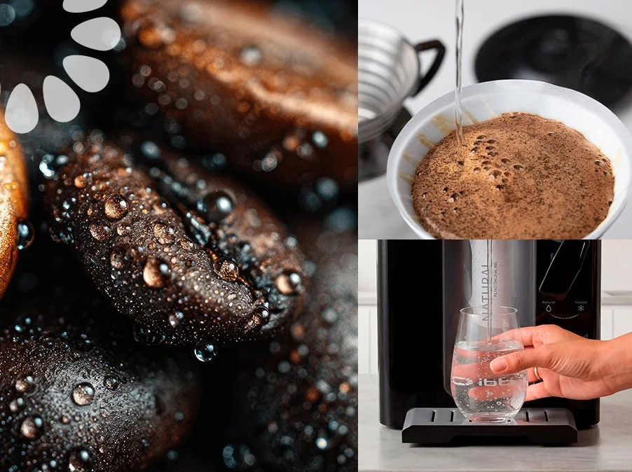 A importância da água de qualidade no preparo do café.